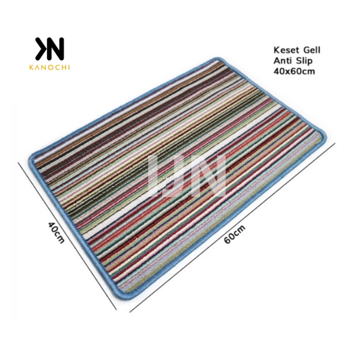 Keset Dapur Kamar Mandi Tebal Bahan Nylon Anti Slip Ukuran 40x60 GARIS