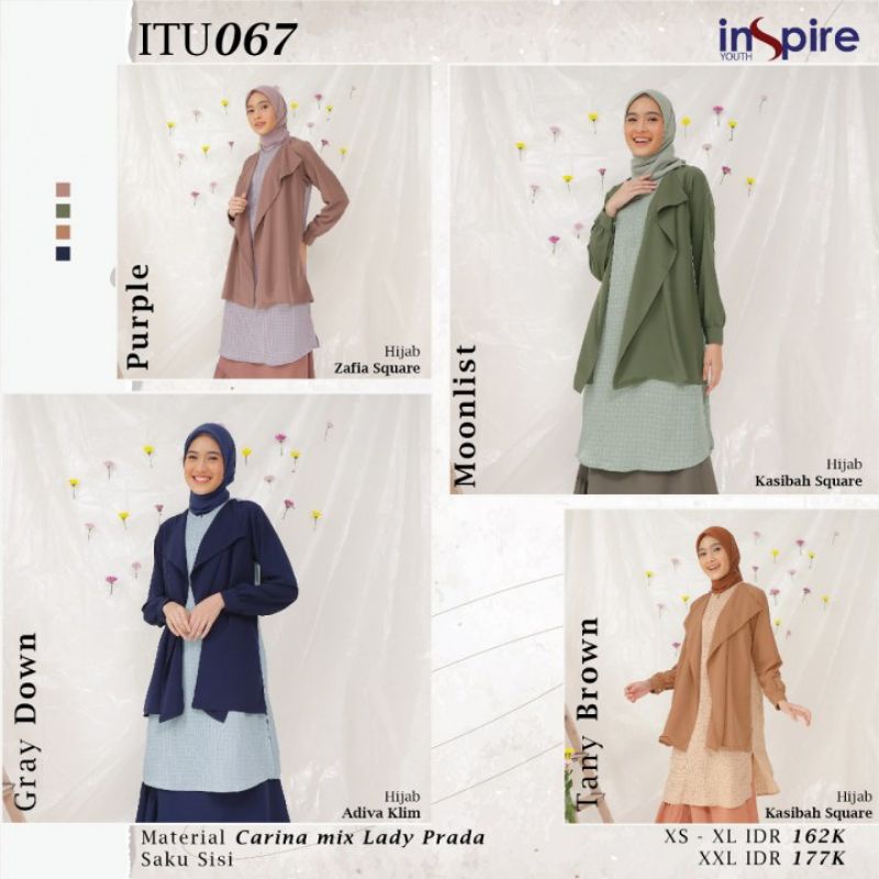 INSPIRE// Tunik ITU 067 inspire / itu067 itu67 tunik kekinian Inspire Youth Ready Bisa COD