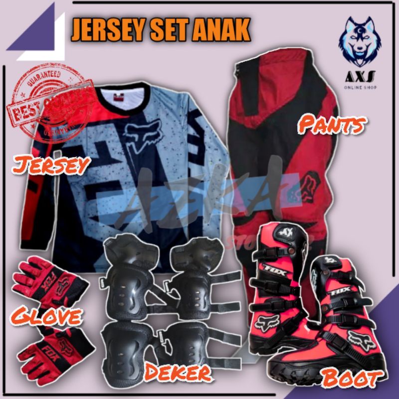 JERSEY SET ANAK PAKET MOTOCROSS TRAIL OFFROAD TRABAS