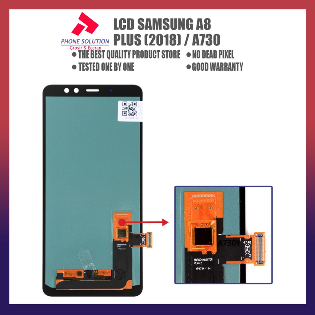 LCD Samsung A8 Plus A730 OLED Fullset Touchscreen // Supplier LCD Samsung - Garansi 1 Bulan