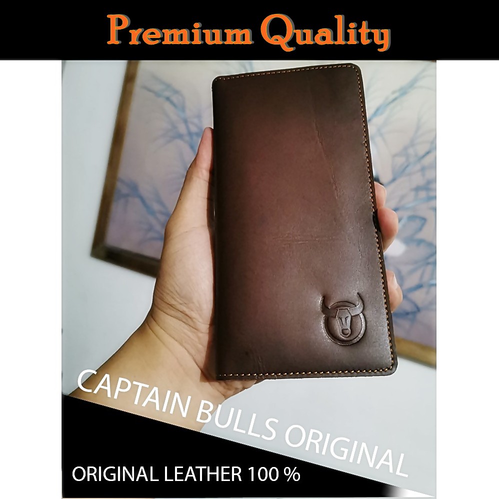 Dompet Kulit Asli Pria Long Bulls Original // Best Seller