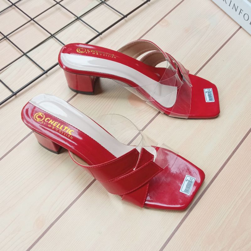 Sandal Heels Hak Tahu Wanita/Sandal heels Pesta Perempuan/Sepatu hills Kondangan Pernikahan Pengantin Cewek Cantik/Sandal Wanita Import Murah Bukan Zara Bisa Bayar Di Tempat /Cod/Gratis Ongkir/RK Collection - HEELS Wanita Hak Kaca Queensha