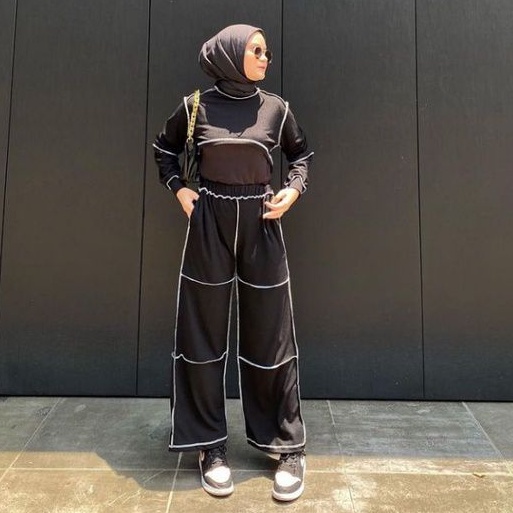 ALEXA CROP SET - ATASAN CROPTOP - ATASAN KEBALIK - BAJU CROP - BAJU KEBALIK