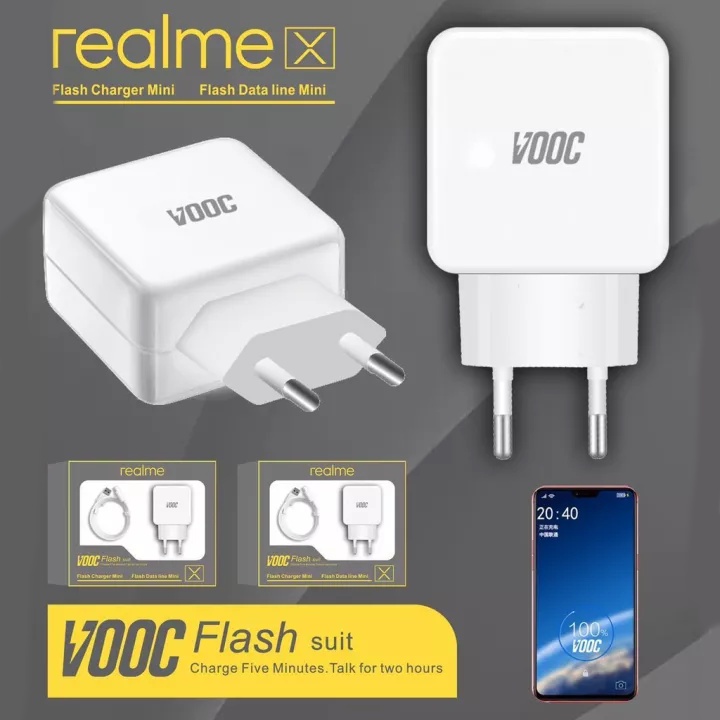 Charger Realme Fast Charging 5 Pro 6i 7  8 9 Pro X XT X2 Pro X3 G Type C (ADAPTOR + KABEL)