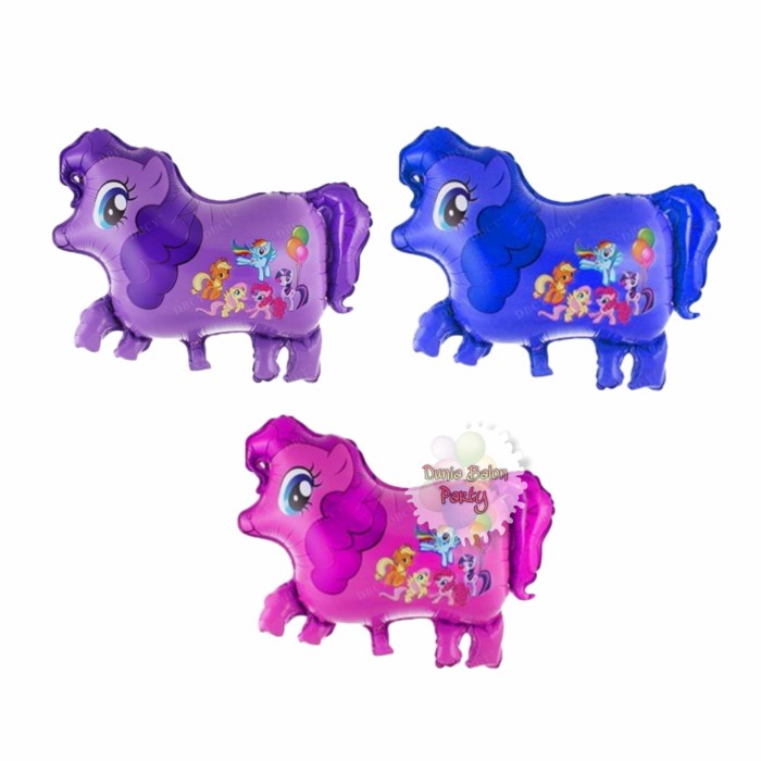 Balon Plastik Little Pony / Balon Karakter Kuda Pony