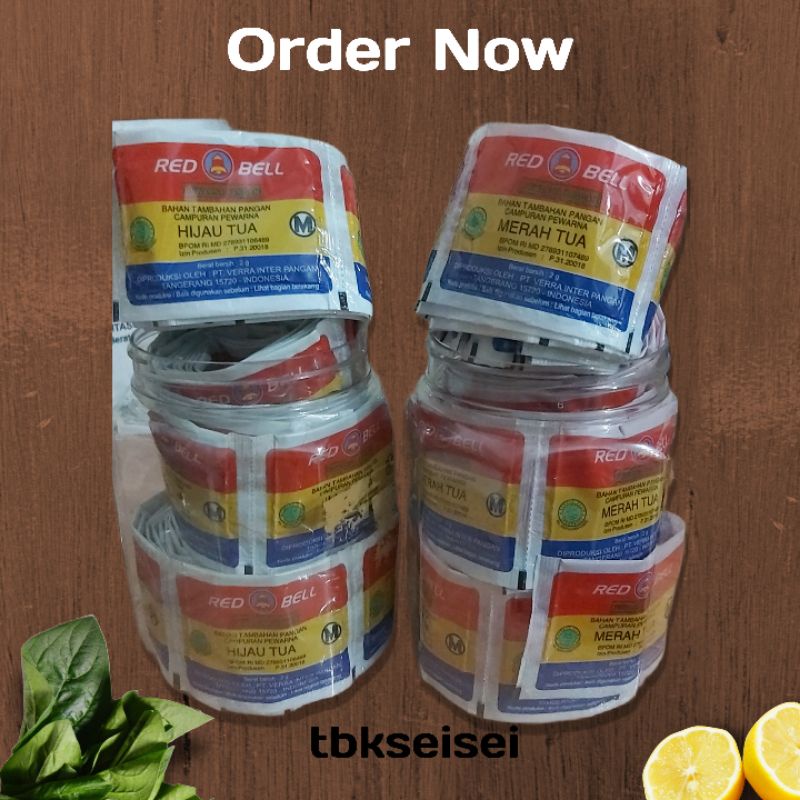 

Red bell,campuran pewarna 2 gr.harga grosir dan sashet