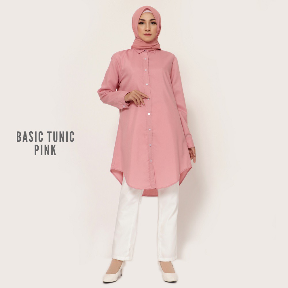 Basic Tunic Baju  Tunik  Atasan Wanita  Muslim by FEMINE 