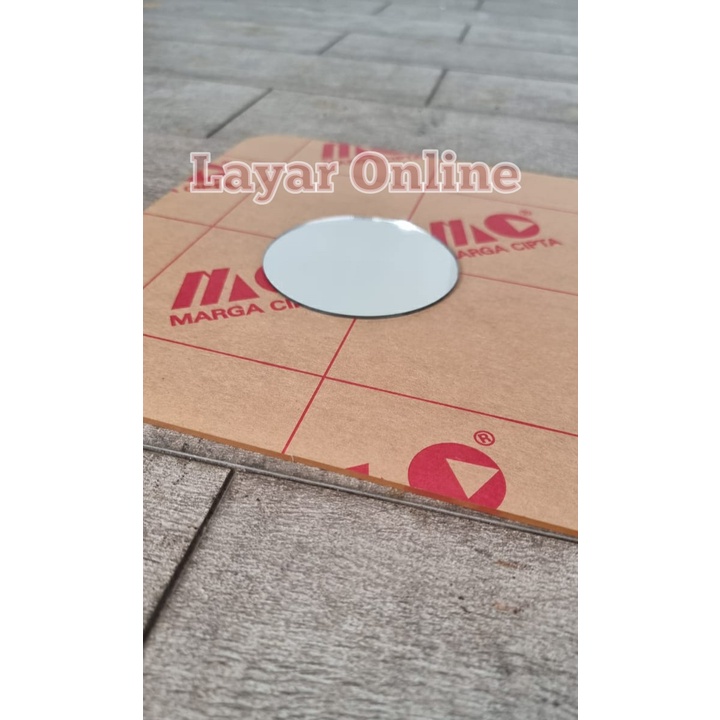 Acrylic Mirror Silver Diameter 43cm 2mm Akrilik Cermin
