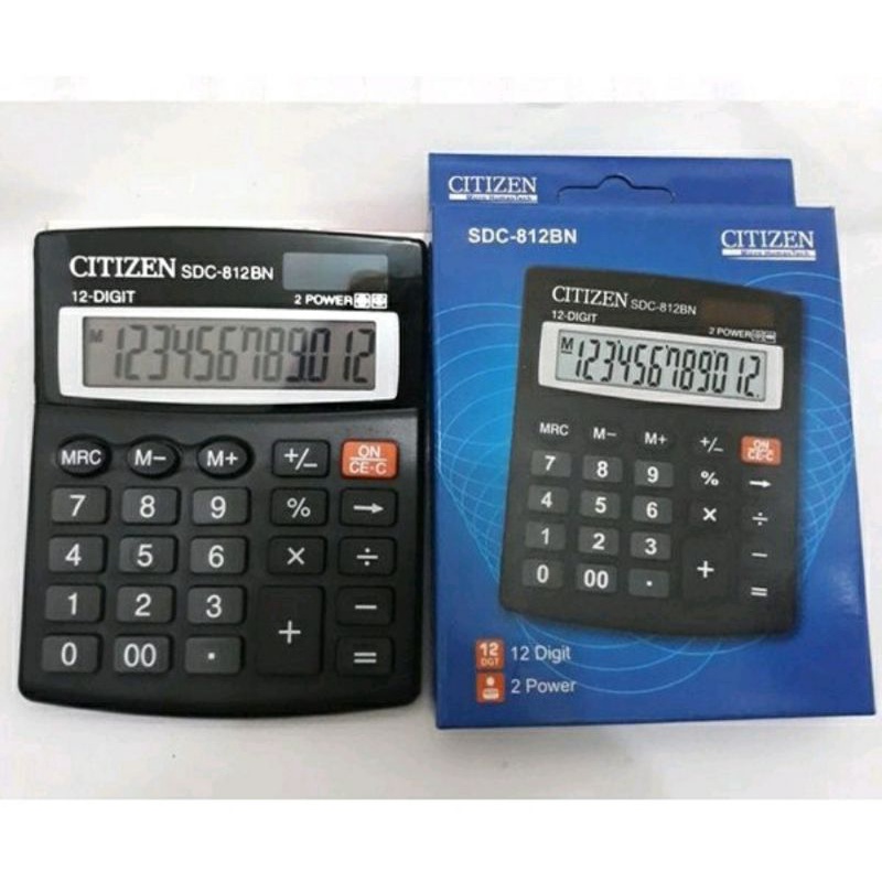 

Kalkulator 12 Digit Angka CITIZEN SDC 812 - Calculator Digital