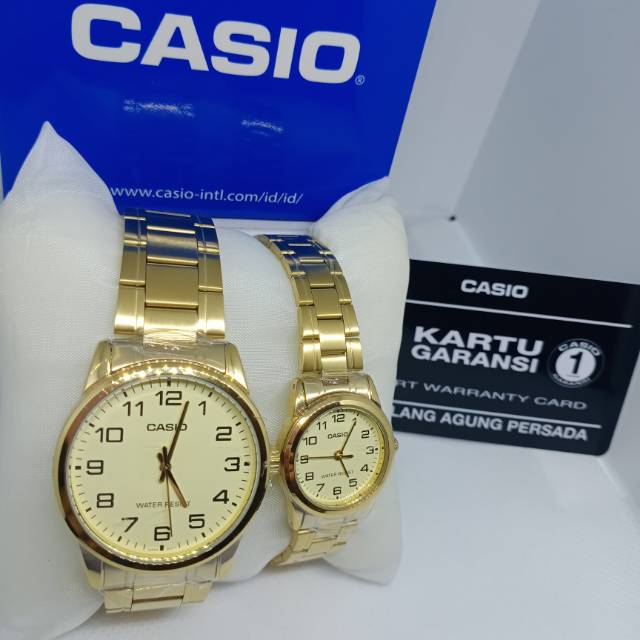 JAM TANGAN CASIO COUPLE GOLD MURAH ORI