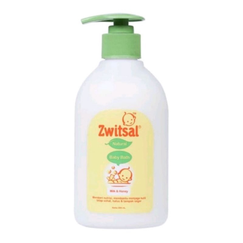 zwitsal sabun mandi cair pump milky bath 300 ml 200 ml