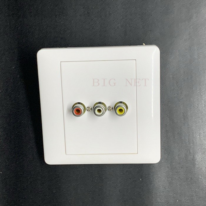 Face Plate AV (RCA) Wall Plate