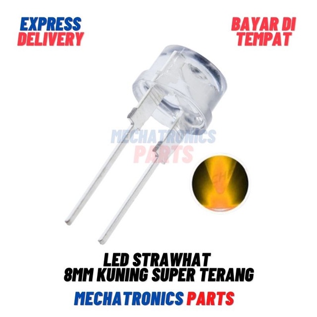 LED STRAWHAT 8MM SUPER TERANG