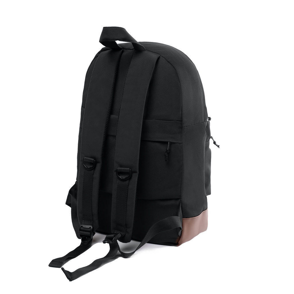 FLOCK Daily Travel Backpack - Water Resistant - Pure Black