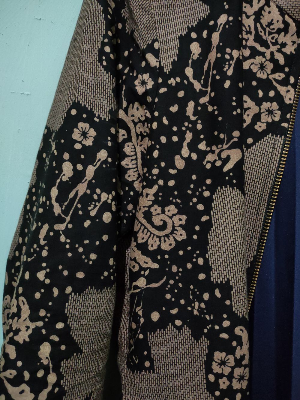 V438 Rok Plisket Corak Printing Premium Panjang Wanita