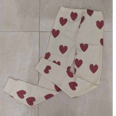 Celana Tidur Unifriend Anak Kid Heart Cream