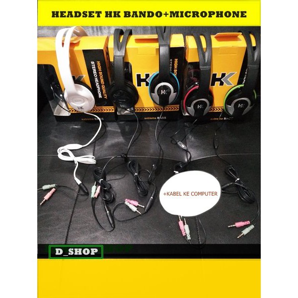 Penawaran Spesial HEADSET HK BANDO BESAR MIC SUPER BASS Berkualitas