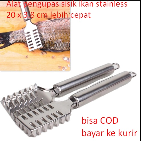 Alat pengupas sisik ikan stainless 20 x 3.8 cm lebih cepat