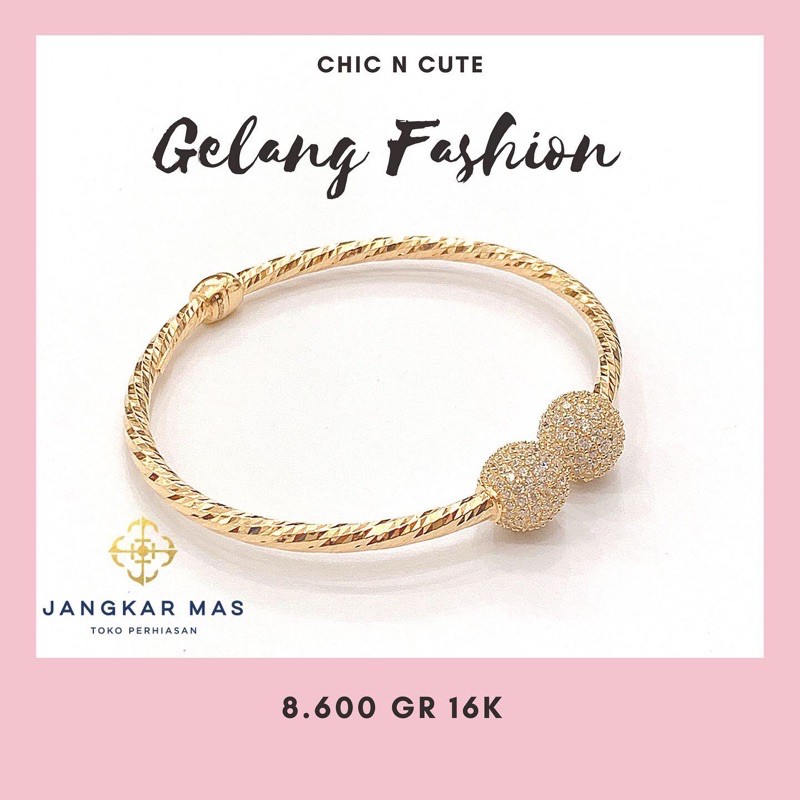 Gelang Emas 2 Bola Mata 8.700 Gr
