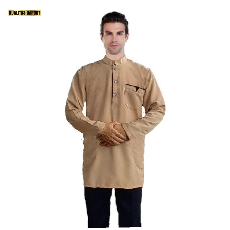 AL AHKOF Baju koko gamis pakistan baju kurta dewasa terlaris ukuran M L XL XXL.baju koko katun