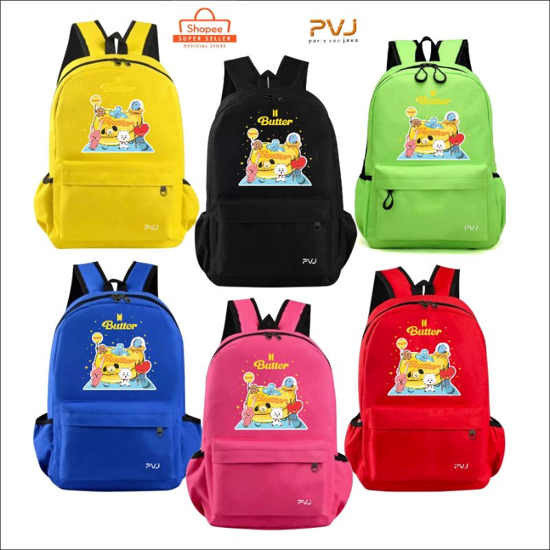 Tas Bts Bt21 Ransel Anak Perempuan Sekolah Kekinian