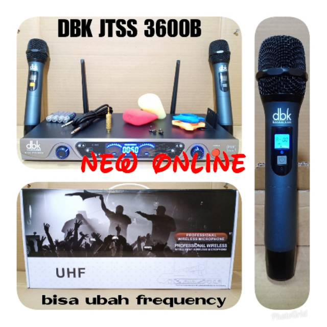 Mic wireless DBX JTSS 3600B frekuensi UHF