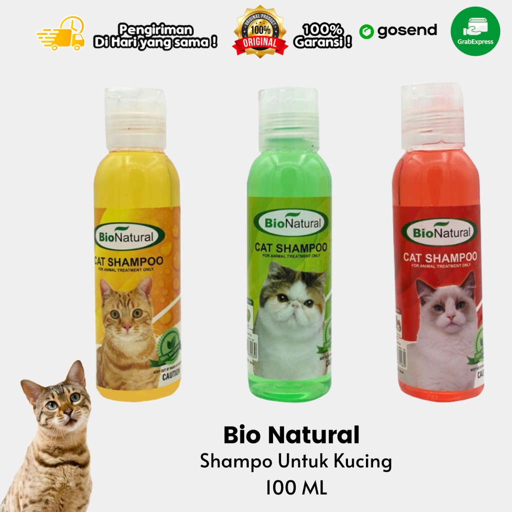 Shampoo Kucing Anjing Anti Alergi Bio Natural 100 ml