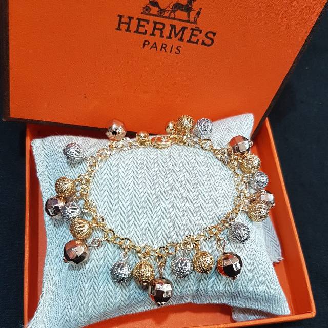 Gelang Premium Lapis emas krincingan Anti Karat Anti Alergi Bracelet Premium Quality 8273