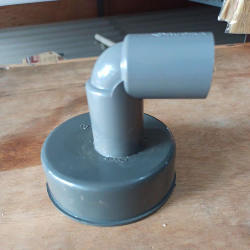 dop pipa hidroponik 3 inch output 3/4 inch