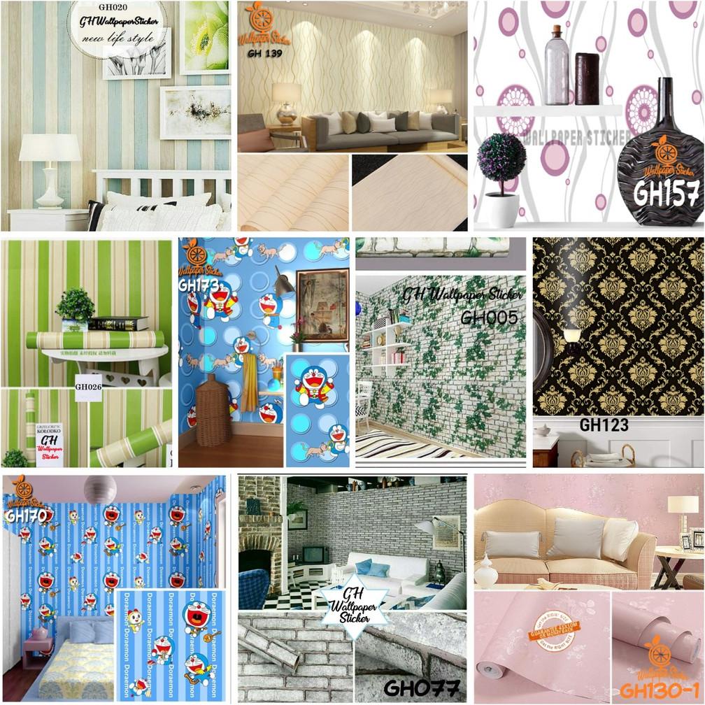 Wallpaper Dinding Kamar Tidur 3D Wallstiker Premium High Quality Ukuran 45 cm X 10 meter Stiker Dind
