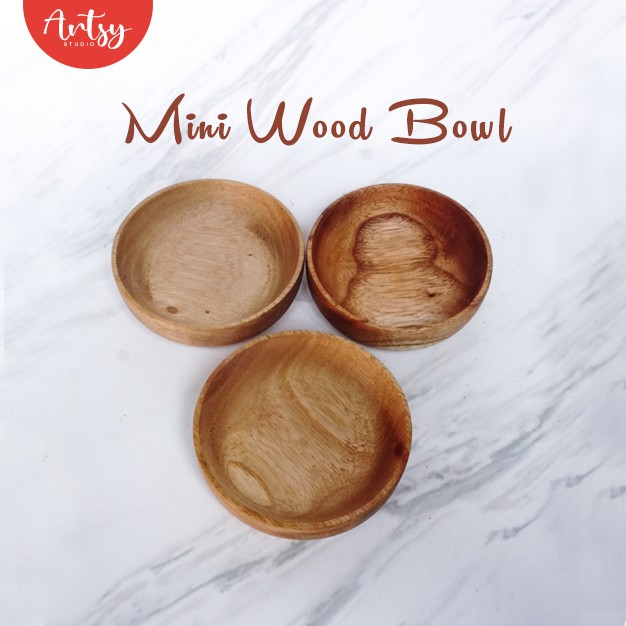 Artsy Studio Mangkok Kayu  Mahoni Wooden Bowl Premium