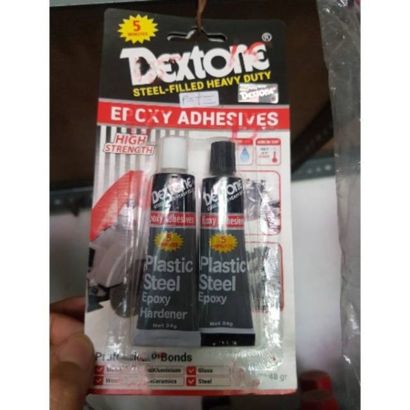 Jual Lem Besi Dextone Epoxy Adhesives Gr Besi Baja Kayu Plastik