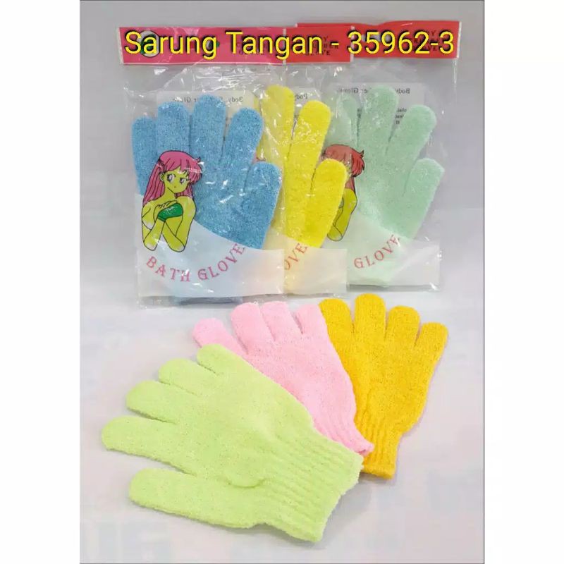 sarung tangan scrubber exfloating mandi