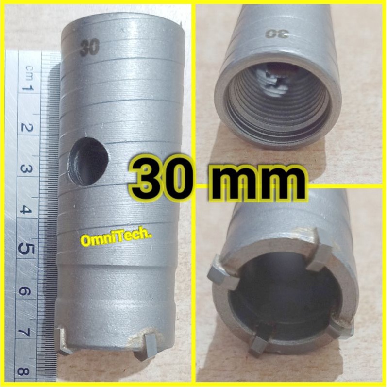 Hole Saw Pelubang Tembok Beton SDS Plus 30 35 mm Tanpa Adaptor 3cm 3,5cm Mata Bor