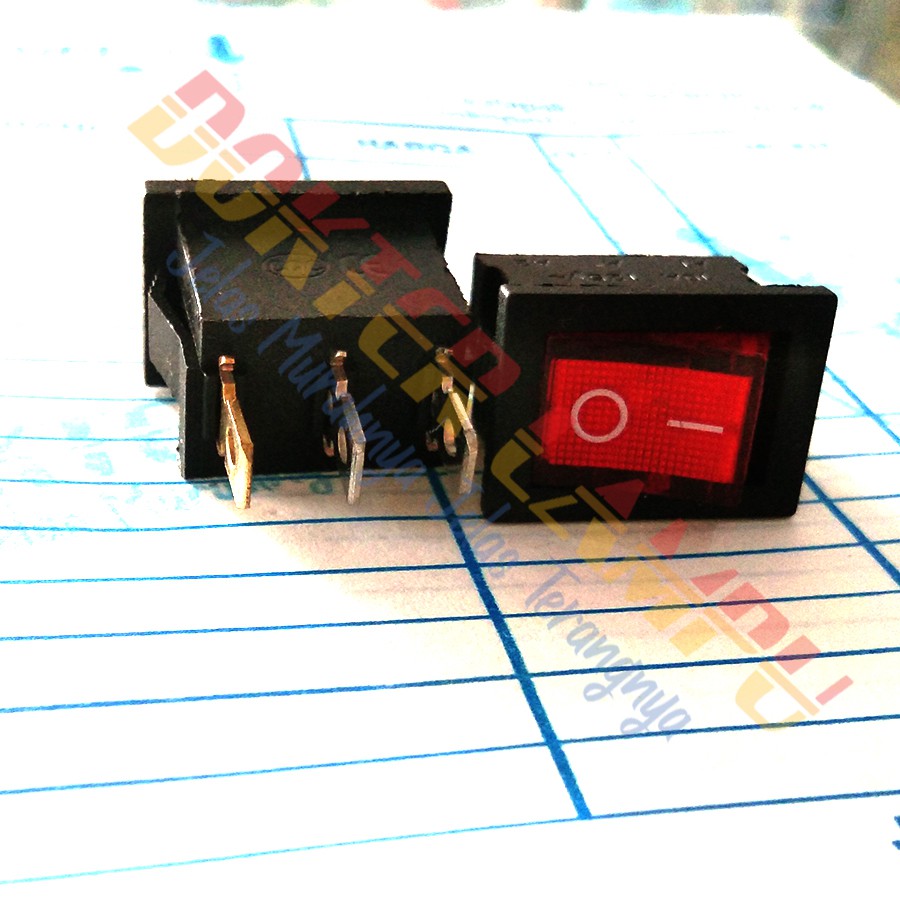 Jual SAKLAR KOTAK BULAT ON OFF ON AMPLI POWER | Shopee Indonesia