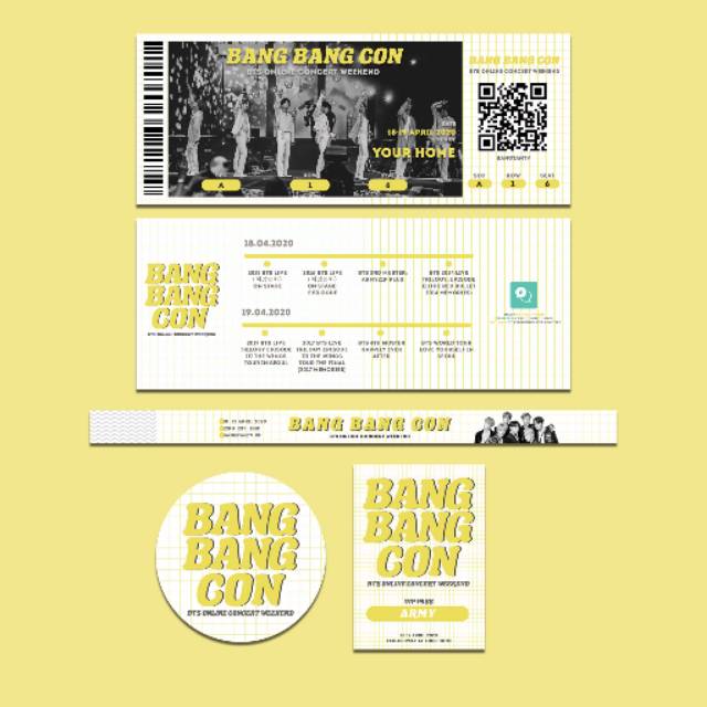 Jual [FANMADE] BANGBANGCON BTS CONCERT TICKET | Shopee Indonesia