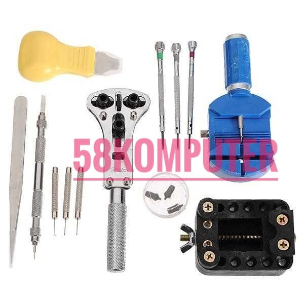 Watch Repair Tool Kit Reparasi Jam Tangan Lengkap Alat Servis Jam Tangan Paket Terlengkap Alat Servis Jam Tangan Paket Lengkap Set Komplit Peralatan Reparasi Jam Tangan Repair Tool Kit Set