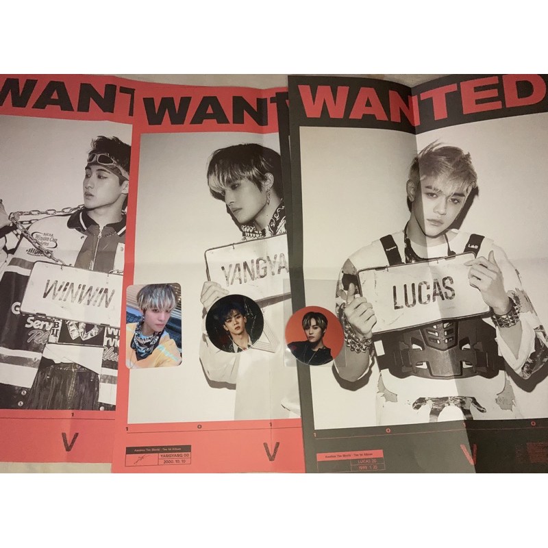 WayV Awaken The World PC, CC Winwin, Ten, Xiaojun, Kun Photocard