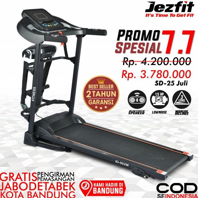 New Treadmill Elektrik Motorizer Treadmill ID002M Treadmill + Massage