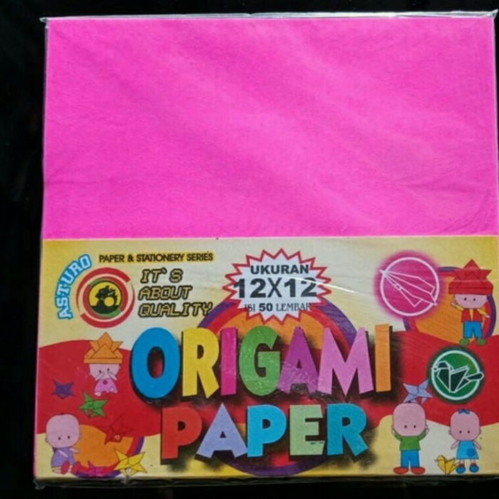 

ORIGAMI PAPER ASTURO 12 x 12 / KERTAS LIPAT WARNA(PER PACK)