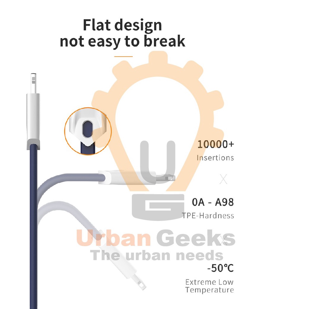 Mcdodo Kabel Data Lightning Iphone Gorgeous Series 2.4A Fast Charging CA0550