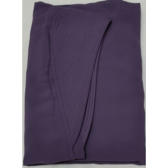 khimar malika mini ceruty bebydoll pad antem-ungu