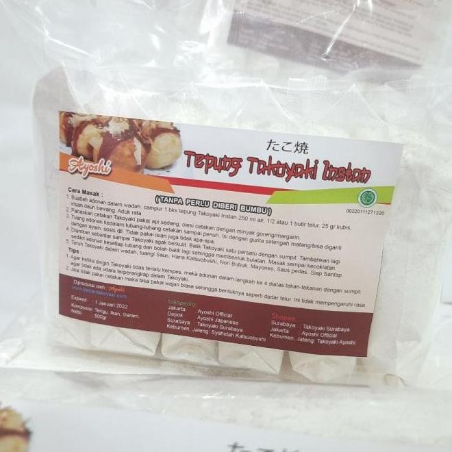 

Tepung Takoyaki Instan Ayoshi Khas Jepang Halal Praktis Sudah Gurih