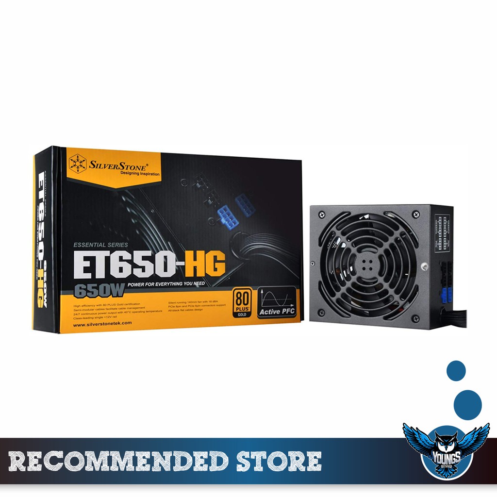 PSU SILVERSTONE 650W 80+ GOLD MODULAR ET650-HG POWER SUPPLY