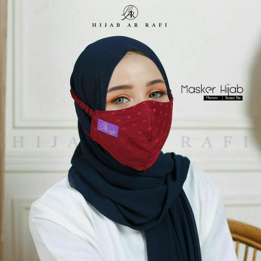 Masker Terbaru Arrafi Masker Brokat Galeri Arrafi Hijab