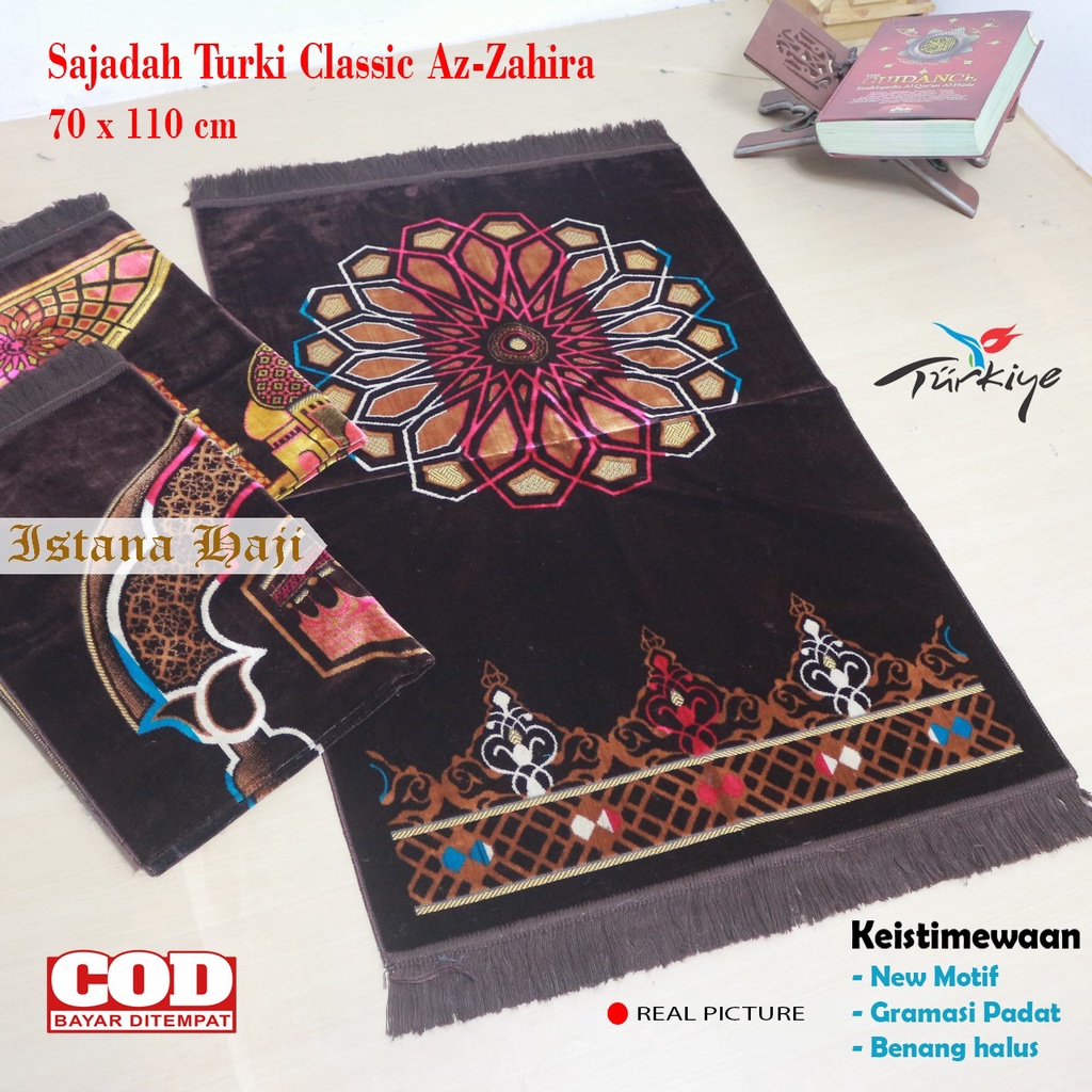 Sajadah Tebal Turki Bludru Halus Premium Classic