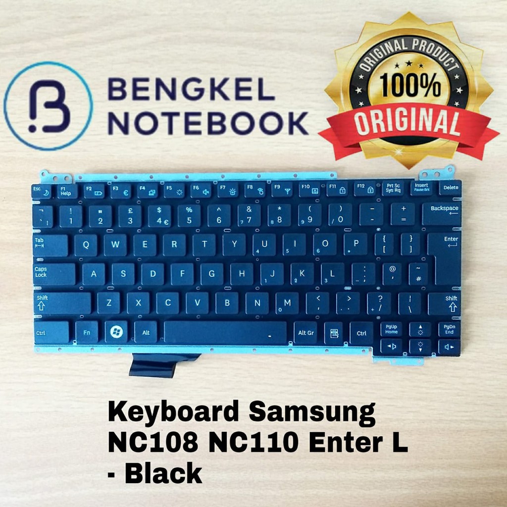 Keyboard Laptop Samsung NC108 NC110 Black Enter L