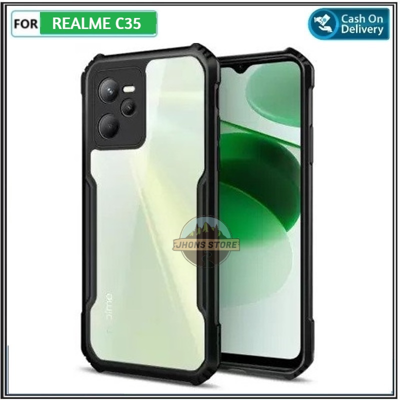 Case REALME C35 Terbaru Shockproof Armor Transparan Casing REALME C35
