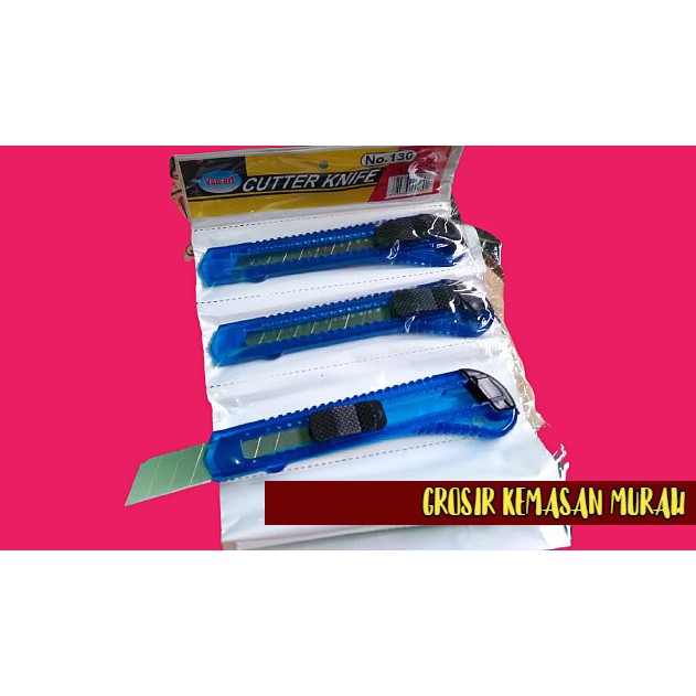 

[ 12 PCS ] Cutter Renteng / Cutter Besar Rentengan / Cutter Warna warni Murah Meriah