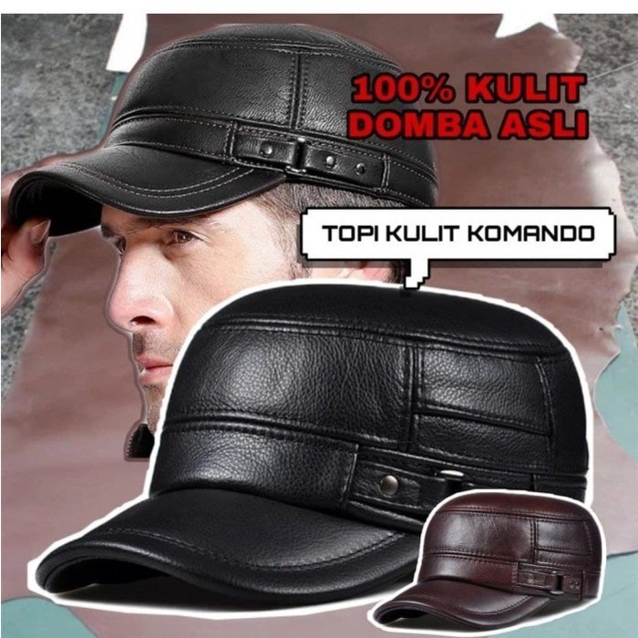 Topi Kulit Komando Military